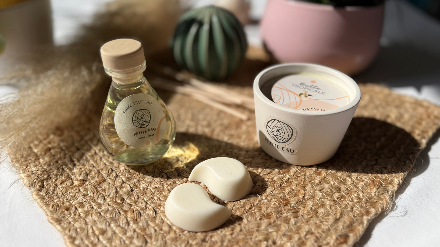 Coffret de 4 fondants parfumés - Bulle Tropicale